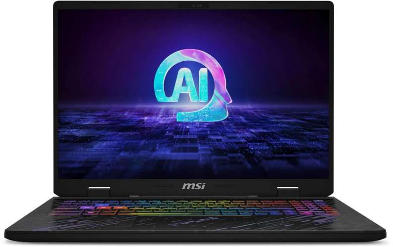 Ноутбук игровой MSI Pulse 16 AI C1VGKG-018RU 16", IPS, Intel Core Ultra 7 155H 1.4ГГц, 16-ядерный, 16ГБ DDR5, 1ТБ SSD,  NVIDIA GeForce  RTX 4070 для ноутбуков - 8 ГБ, Windows 11 Home, черный [9s7-15p3